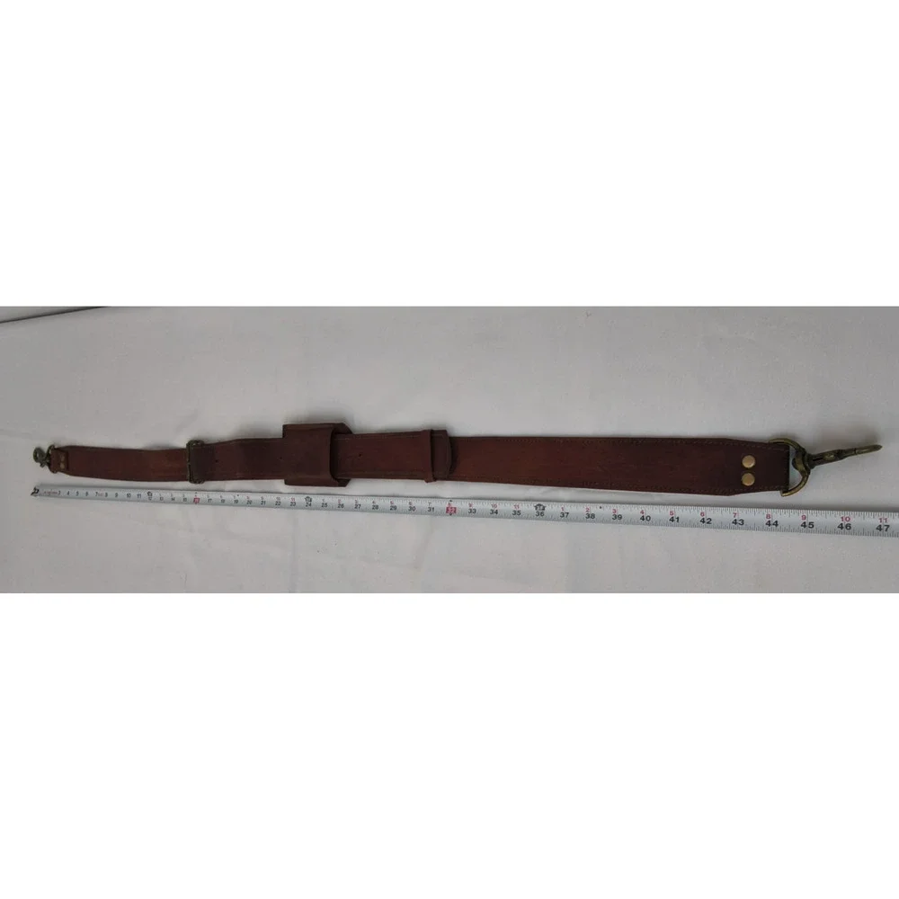 Cuero Handmade Leather Messenger Bag Unisex Brown Leather 11 Pockets #W5112
